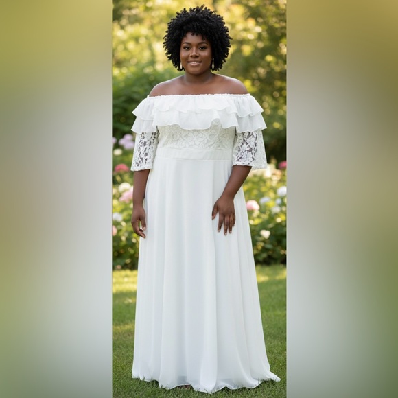 Unbranded Dresses & Skirts - Off-White Plus Size Bridal Boutique Dress